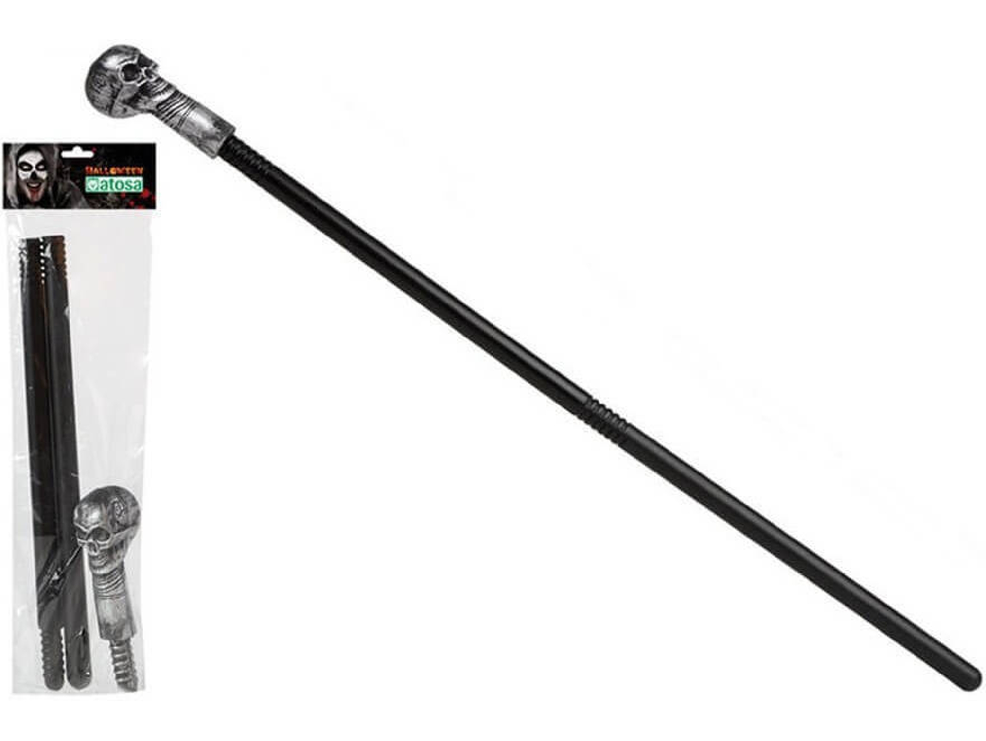 Bastón DISFRAZZES Con Calavera (75 cm)