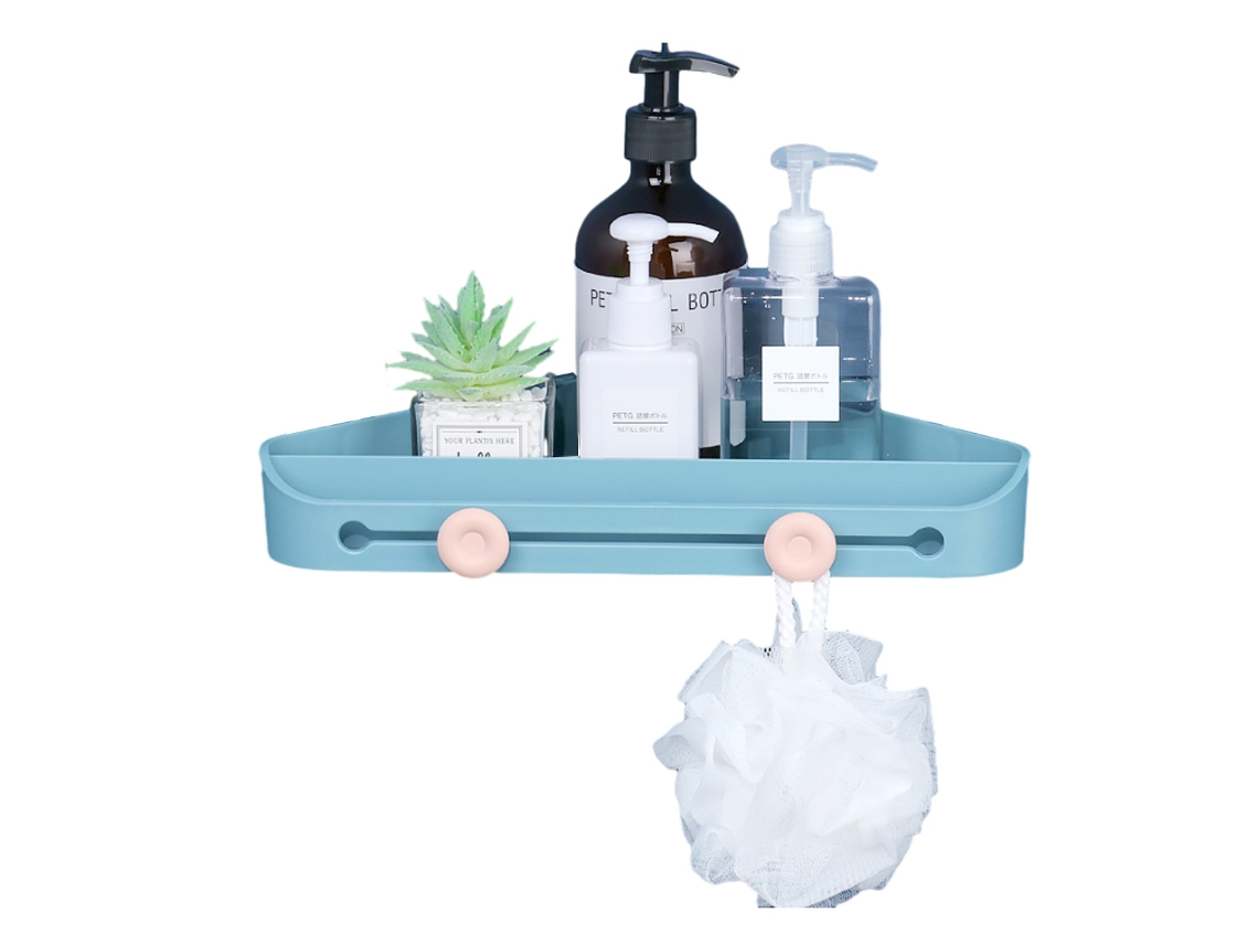 Cesta de ducha adhesiva para baño, estante de pared NEVEANCE