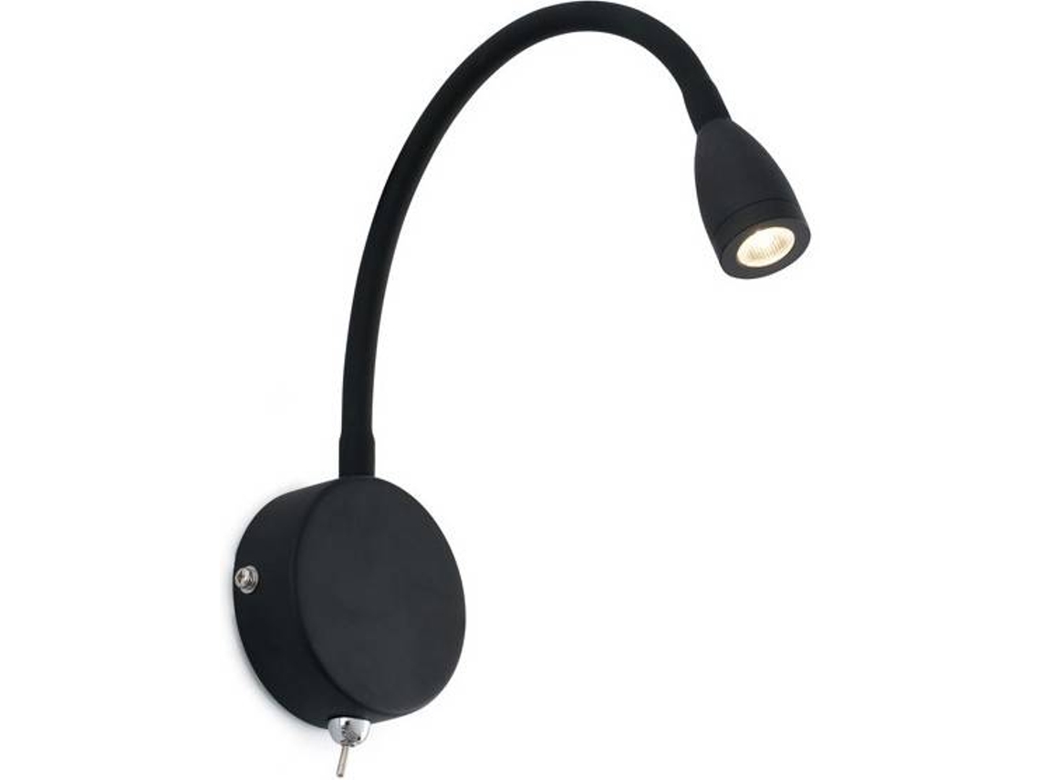 Aplique FARO BARCELONA Loke (Negro - LED - 3 W - Aluminio)