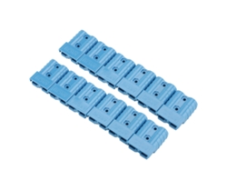 2026velora - Juego de 12 terminales de enchufe bipolar de carga de 50 A para panel solar (azul)