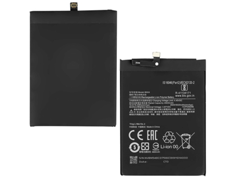 Batería Interna para Xiaomi Redmi 9 y Note 9 5020mAh Compatible Sustituye a BN54 CLAPPIO