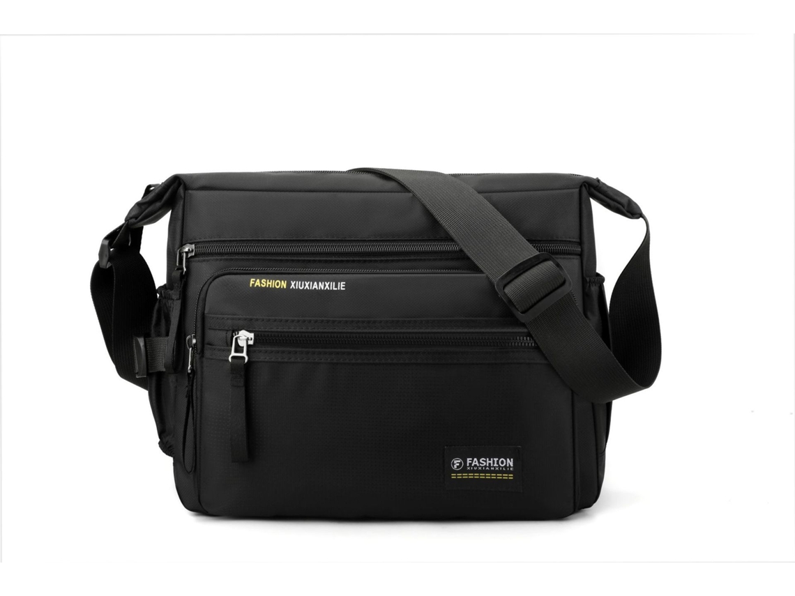 Bolso bandolera informal, gran capacidad, bolso de hombro MDUG (negro)
