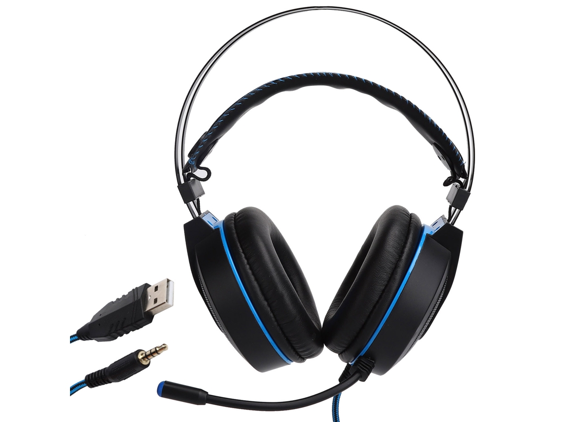 Auriculares Para Juegos Con Cable E Iluminación Led, Auriculares Para Ps4 Y Ordenador Con Conector De 3,5 Mm.