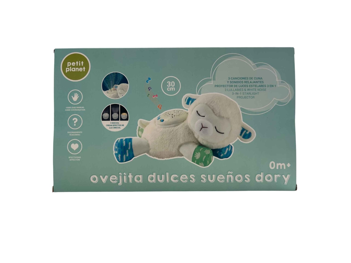 PETIT PLANET Ovejita Dulces Sueños Dory – Peluche Musical para Bebés Con Melodías Relajantes