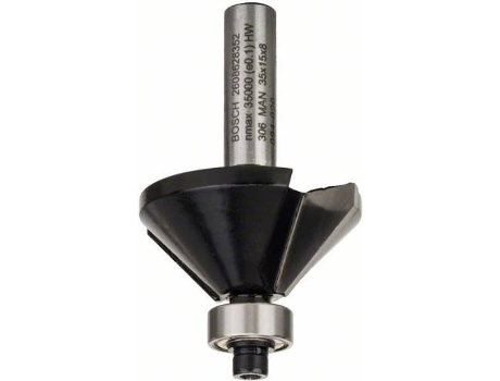 Fresa BOSCH de Biselar - 8 mm - B 11 mm - L 14.7 mm - G 56 mm - 45 °
