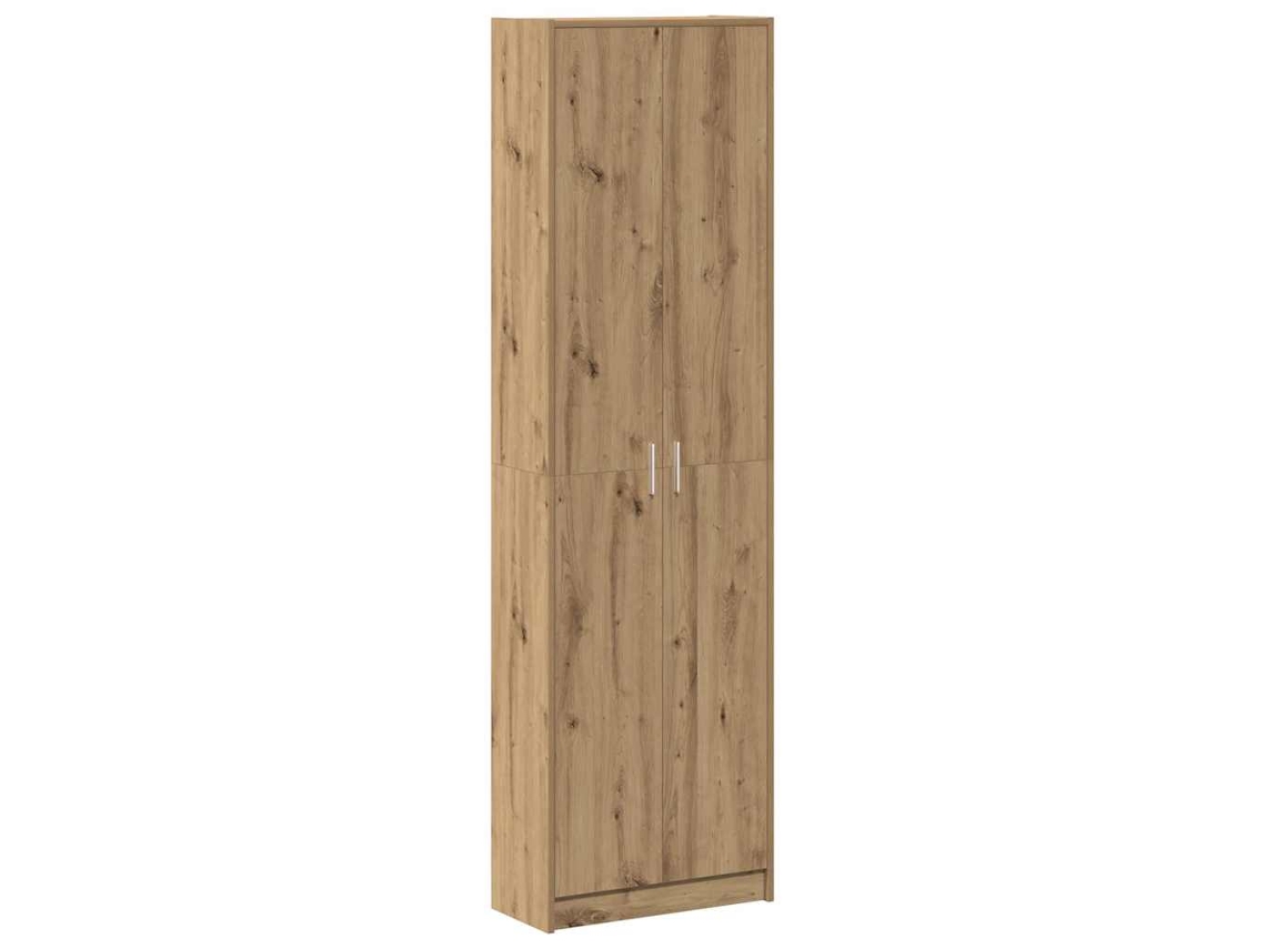 Armario con estante en roble artesanal, 55x25x189 cm, MAISON EXCLUSIVE