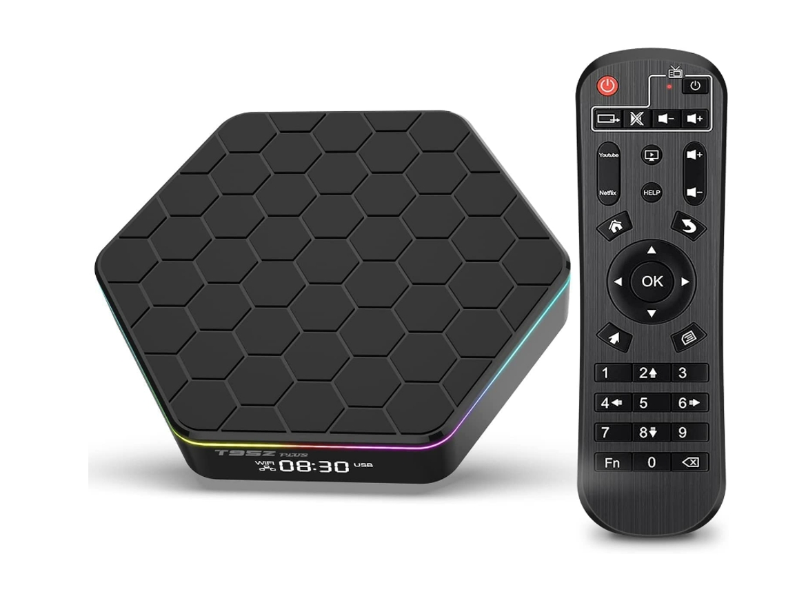 Yizhood T95z Plus - Caja de TV Android con 4 GB de RAM, 32 GB de ROM, 6K, Wifi dual, Bluetooth 5.0, color negro