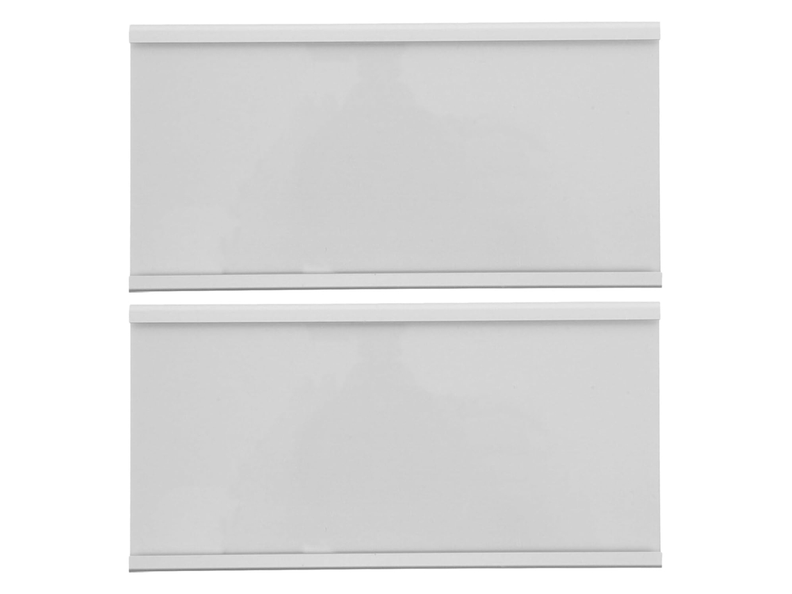 Juego De 2 Soportes Para Placas De Identificación De Aleación De Aluminio De 8x16 Cm.