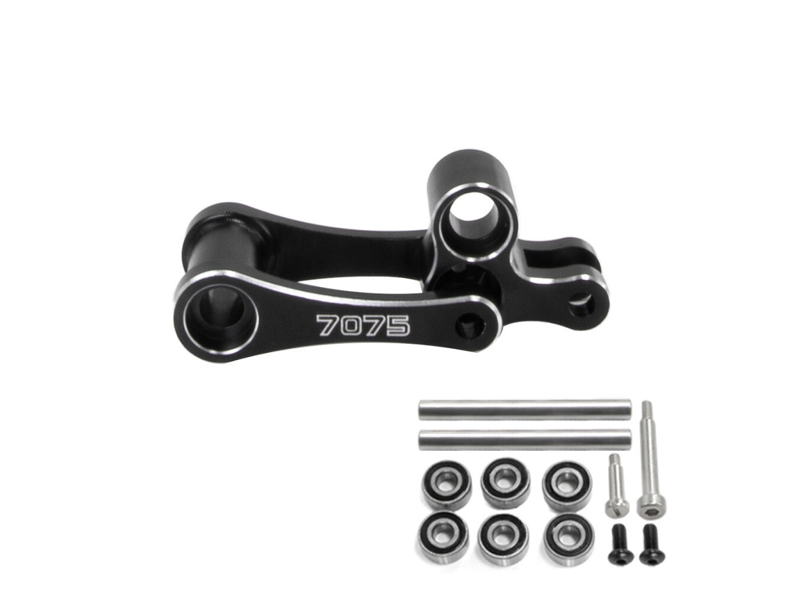 Barra de dirección de acero inoxidable para coches y motos Losi 1/14 Promoto MX RC 7075, piezas de modelo de oxidación dura.