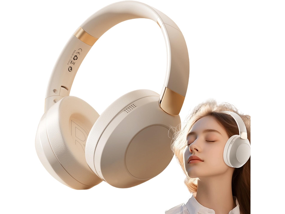 Auriculares circumaurales. Auriculares estéreo con cable para viajes, trabajo y uso telefónico. SFUSHOS