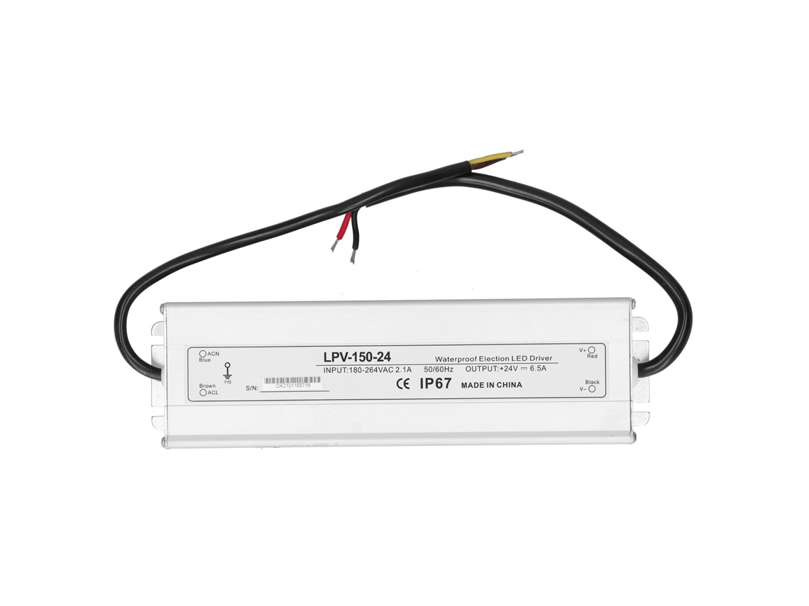 Fuente De Alimentación Berm Lpv-150-24, Resistente Al Agua Ip67, 150 W, 24 V Cc, Para Uso Industrial Y Led.
