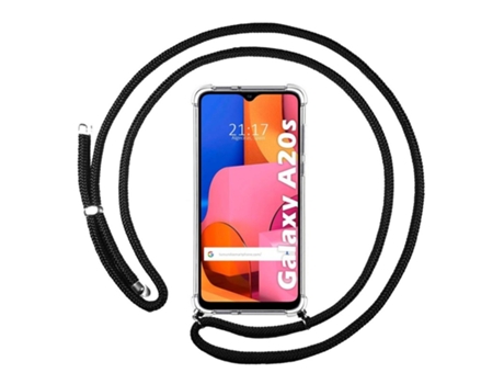 Carcasa Samsung Galaxy A20s TUMUNDOSMARTPHONE Colgante Negro