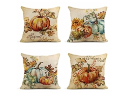 2026-44748-fundas De Almohada De Lino Linjou Set De 4 45x45 Cm Para Sofá Cama Decoración Hogar