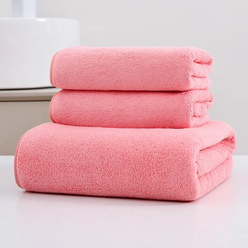 Toalla Rosa, 35 X 75 Cm (terciopelo Con Forma De Copo De Nie