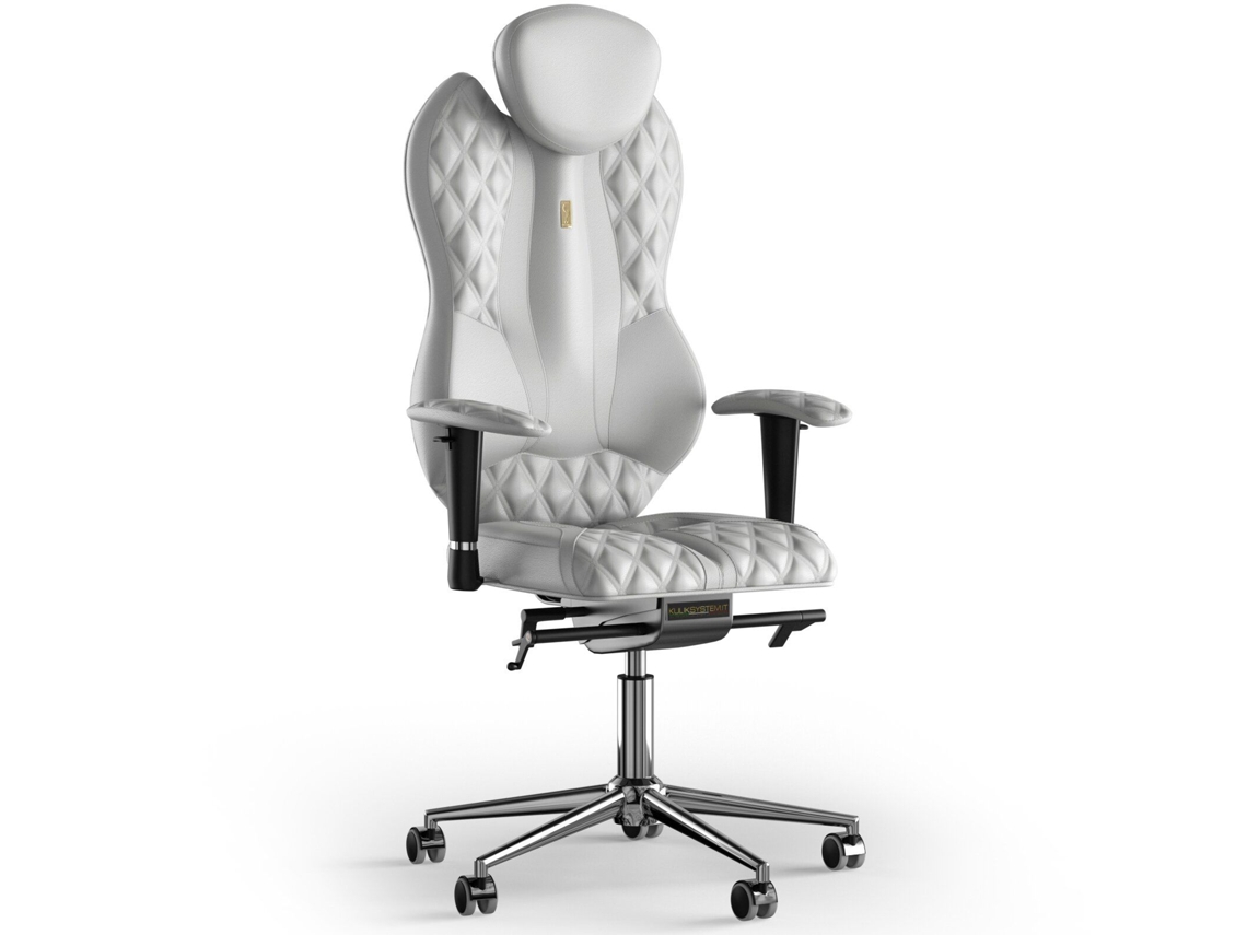 Silla de Oficina KULIK grand Stitching Cuero (Branco -130x50x50cm)
