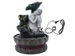 Fuente De Mesa Con Figura De Buda Durmiente Y Luz Led Para Decoración Del Hogar/oficina, Enchufe Estadounidense De 110 V.