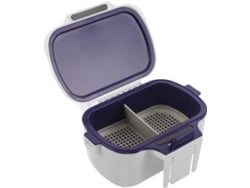Caja De Pesca Blanca De Doble Capa Con Aislamiento Térmico, Estuche Portátil Para Señuelos Con Compartimentos.