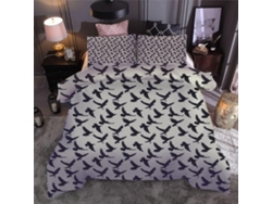 Juego Ropa Cama Funda Nórdica Almohada Juego Microfibra Funda 240x260 Cm 65x65 240 X 260 65
