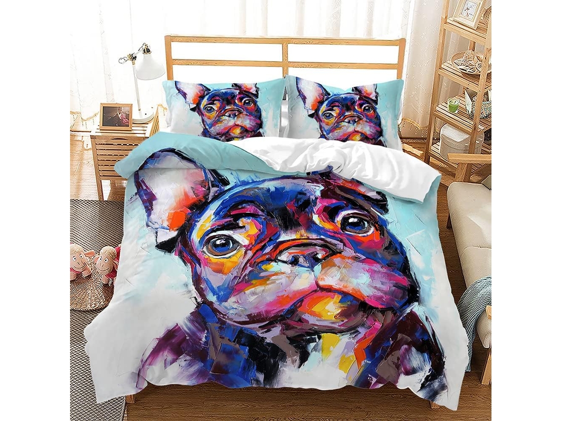Juego Ropa Cama Funda Nórdica Microfibra Juego Almohada 135 X 200 Cm 50 75 220 240
