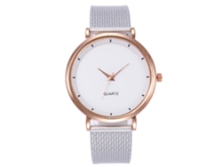 Reloj De Pulsera Casual Para Mujer Con Elegante Correa De Plástico Y Movimiento De Cuarzo Blanco.