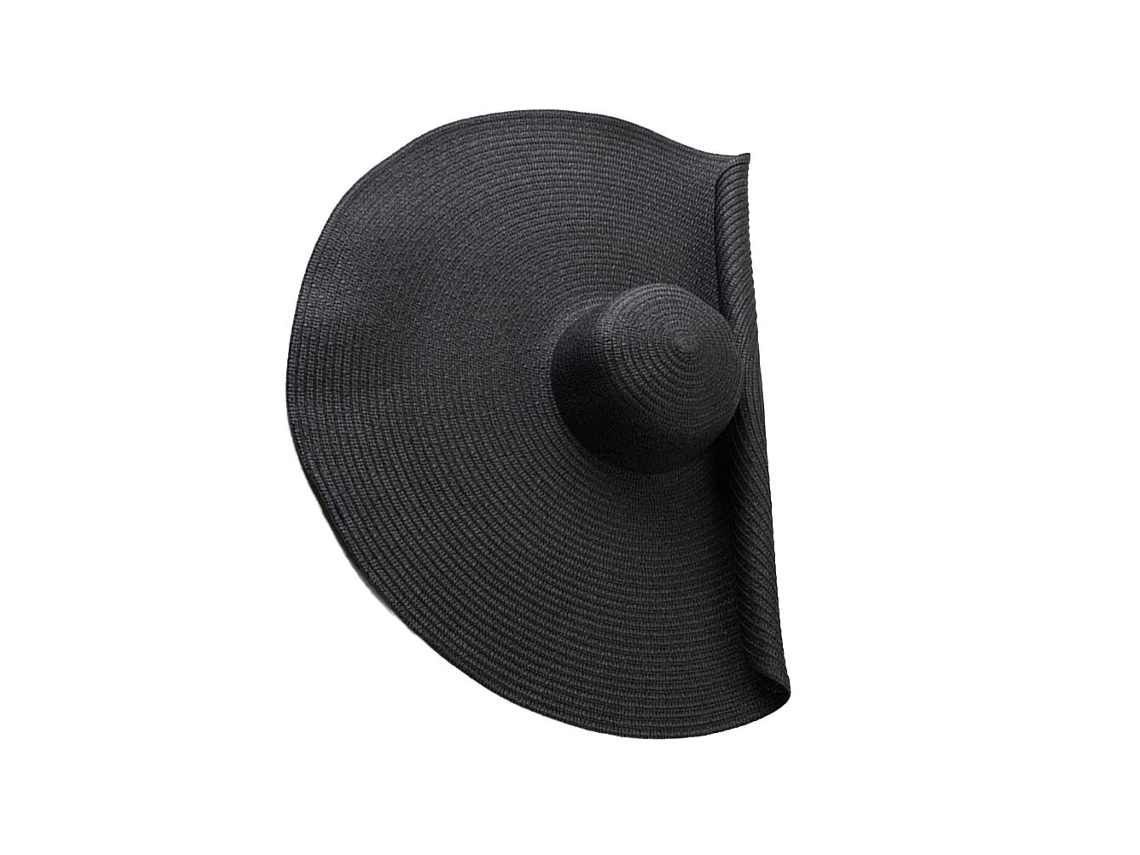 Sombrero De Paja Extragrande Para Mujer, Ala Ancha, Protector Solar, Estilo Playero.