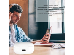 Fones De Ouvido Bluetooth Sem Fio Com Cancelamento De Ruído Estojo De Carregamento 300mah Preto