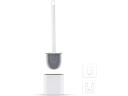 Escobilla De Baño Plana De Silicona, Antigoteo, Que Se Puede Montar En La Pared O Colocar En El Suelo, Ideal Para El Baño.