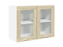 Maison Exclusive - Vitrina Colgante "lyon" Roble Sonoma 80x31x60 Cm Madera De Ingeniería