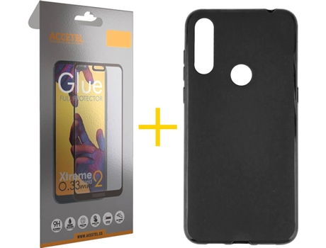 Carcasa + Protector Alcatel 1S 2020 SKYHE Lisa Negro 80648