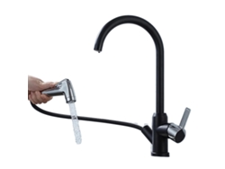 Grifo de cocina flexible, acero inoxidable duradero, opciones de agua caliente y fría, 04027 lb OEM