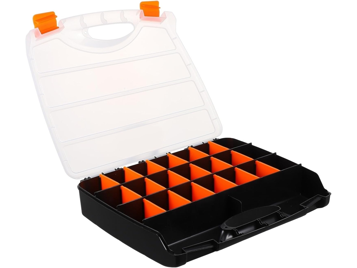 Almacenamiento Portátil Plástico Compartimentos Organizador Multifuncional Accesorios Pequeños Tornillos