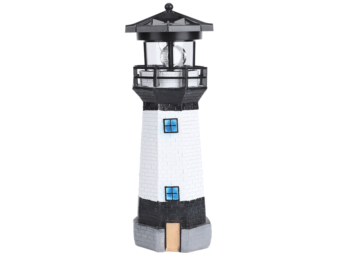Rebe-lámpara Solar Rotativa Led Para Exteriores, Luz Blanca, Decoración Jardín, Patio Y Paisaje, Negro Y Blanco