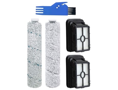 Juego de filtros de rollos de cepillo para aspiradora en seco y húmedo Bissell Crosswave Wireless Max 2554A,2590,2593 y 2596 todo en uno