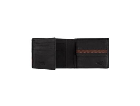 Billetera Activa Camel Grasa Tradicional Con Soporte De Taipeh Negro