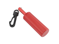 Vara de pesca para piscina com Sinal Campainha, vibração subaquática, textura antiderrapante e gancho giratório 360° para piscina aquática vermelha.