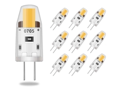2026altiro-bombilla Led Regulable G4, 3 W (equivalente A Halógena De 30 W), 95 Lúmenes, Luz Blanca Cálida, 12 V Cc, Sin Parpadeo.