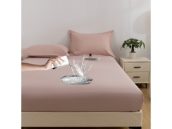 Protector De Colchón Impermeable Czhhmart 90cm X 190cm (con Un Par De Fundas De Almohada) Rosa
