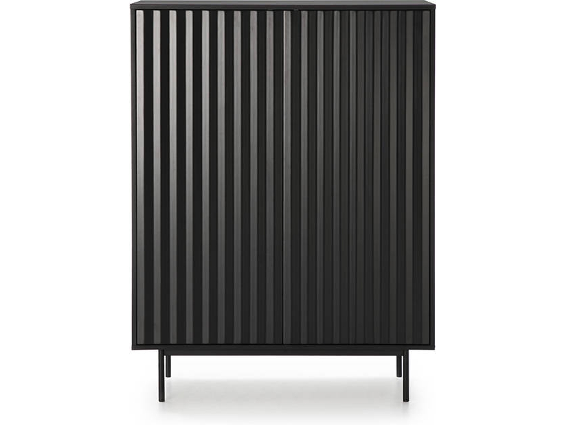 Aparador BAZAR MONDIALE Sierra (Negro - MDF - 97x45x130 cm)