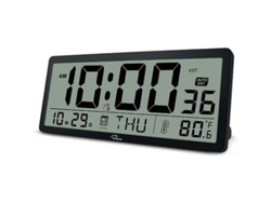 VYLARA Relógio De Parede Dinâmico, Lcd Digital Grande, Fácil De Ler, Com Visor Digital Grande, Alimentado Por Bateria, Para Idosos, Sala De Estar, Escritório