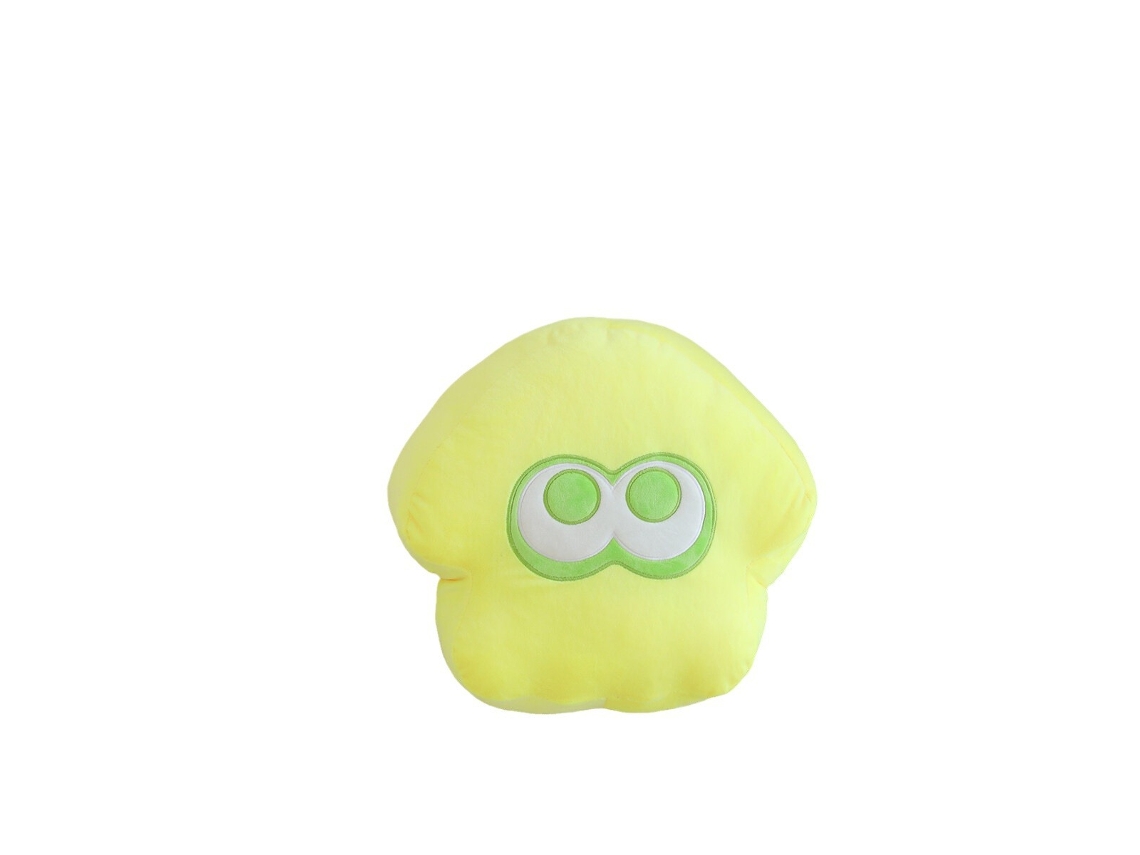 Almofada de Pelúcia Kirby Polvo Amarela, Decoração Fofa para Sofá e Cama CHABERLU
