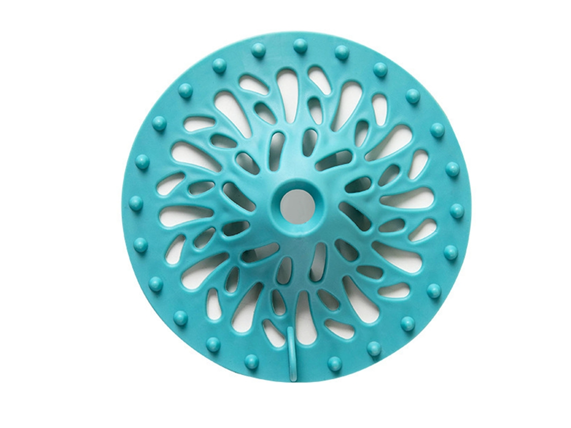 Tapón De Desagüe Para Ducha Con Atrapapelos, Tpr, Antiobstrucción, 10 Cm, Para Baño Y Cocina.