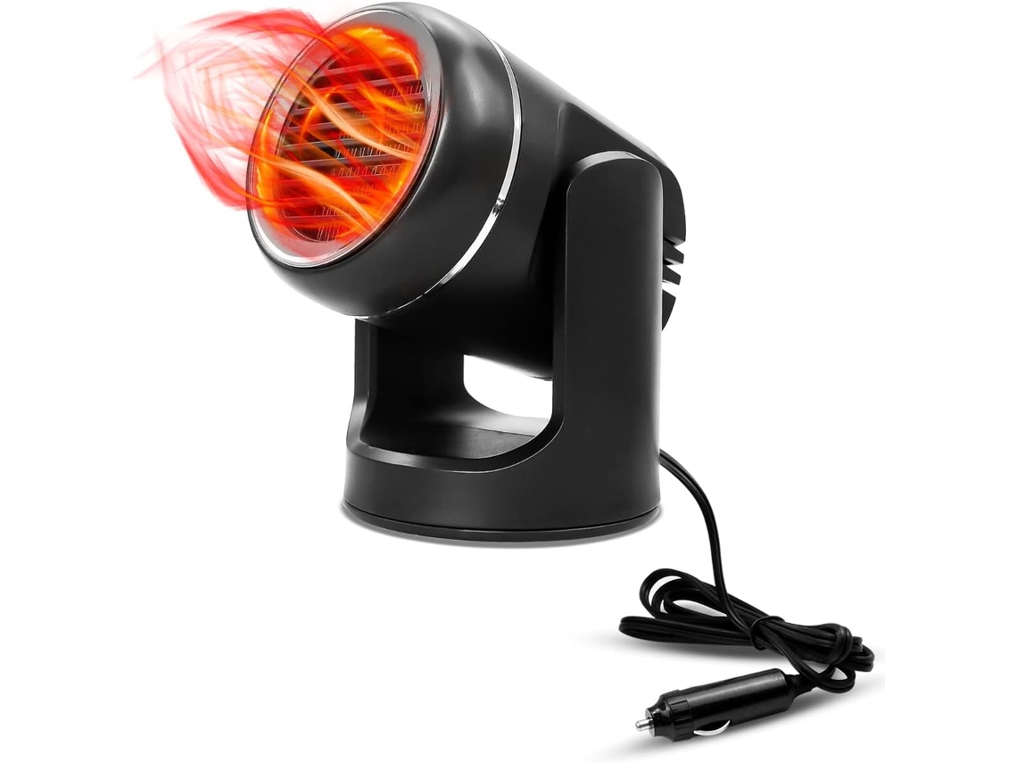 Calentador De Coche De 12 V Portátil Desempañador Y Descongelador De Parabrisas (negro) Cuich