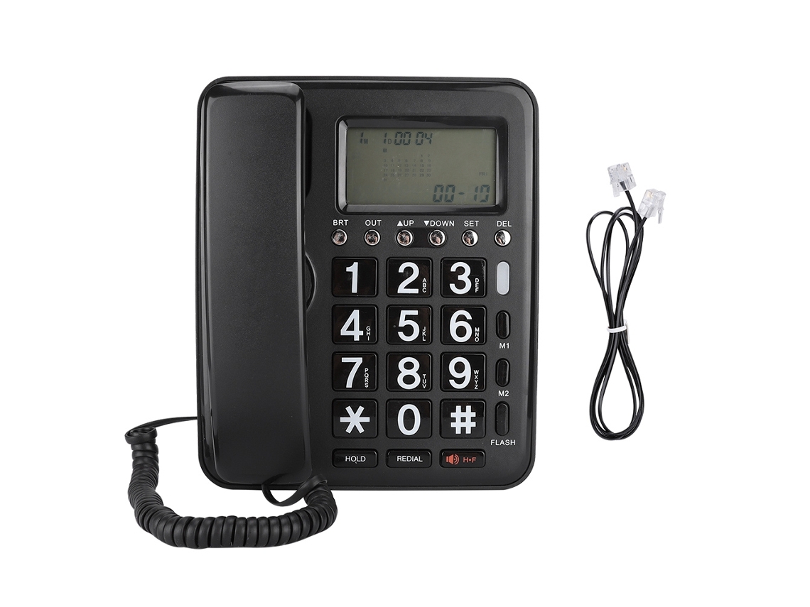Teléfono con grabadora de voz y pantalla de identificación de llamadas