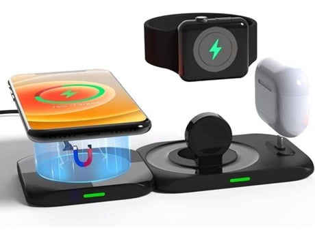 Estación de Carga Sem Produtos Magsafe para iPhone 12 YIZHOOD Negro