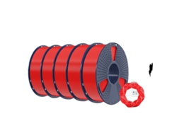 Filamento 3D, alta resistencia, baja contracción, 5 kg, rojo OEM
