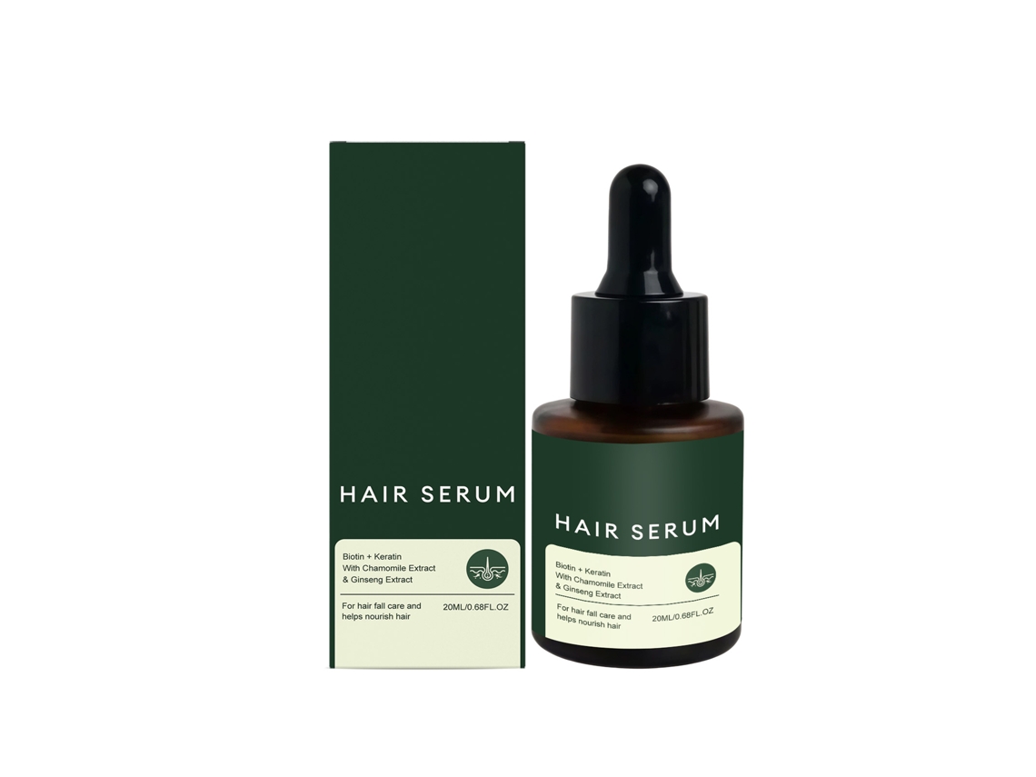 Sérum capilar fuerte y resistente para el cuidado del cabello.