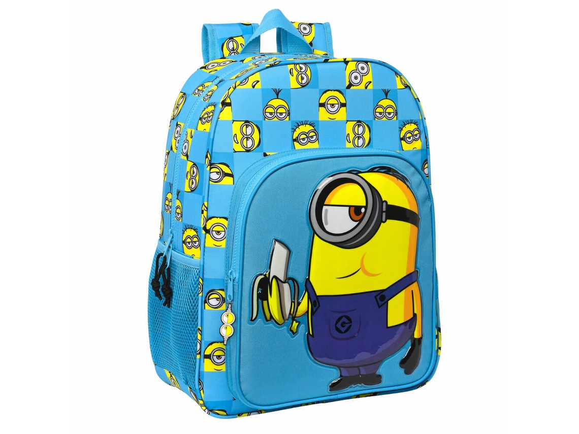 Mochila de La Escuela de Los Minions Azules 33 x 42 x 14 cm