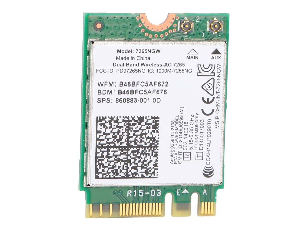 Tarjeta de red inalámbrica de doble banda 7265ngw 7265ac con interfaz M.2 y Bluetooth 4.0 - Accesorios informáticos YHL