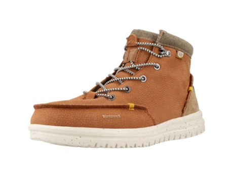 Zapatos de Hombre HEY DUDE Bradley Piel Marrón (43)