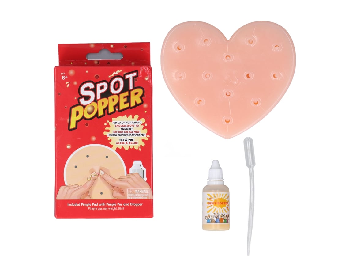 Juguete para exprimir granos con forma de corazón para aliviar el estrés y el TDAH/TPE, con recambio y pipeta.